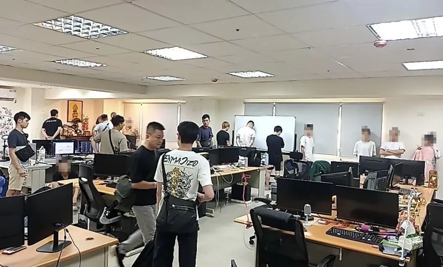 影/線上博弈機房隱身台中商辦　月削千萬警攻堅逮14嫌