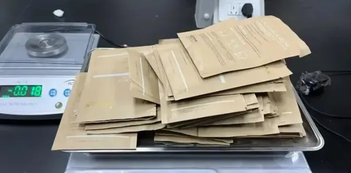 廣州海關查獲1.59公斤「冰毒面膜」　包裝上赫見「MIT」字樣