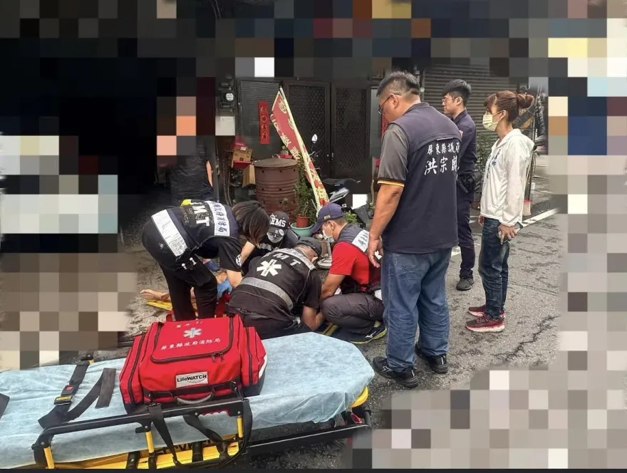 影/及時救援！屏東72歲阿伯久病厭世　「連跳2次樓」輕生幸獲救