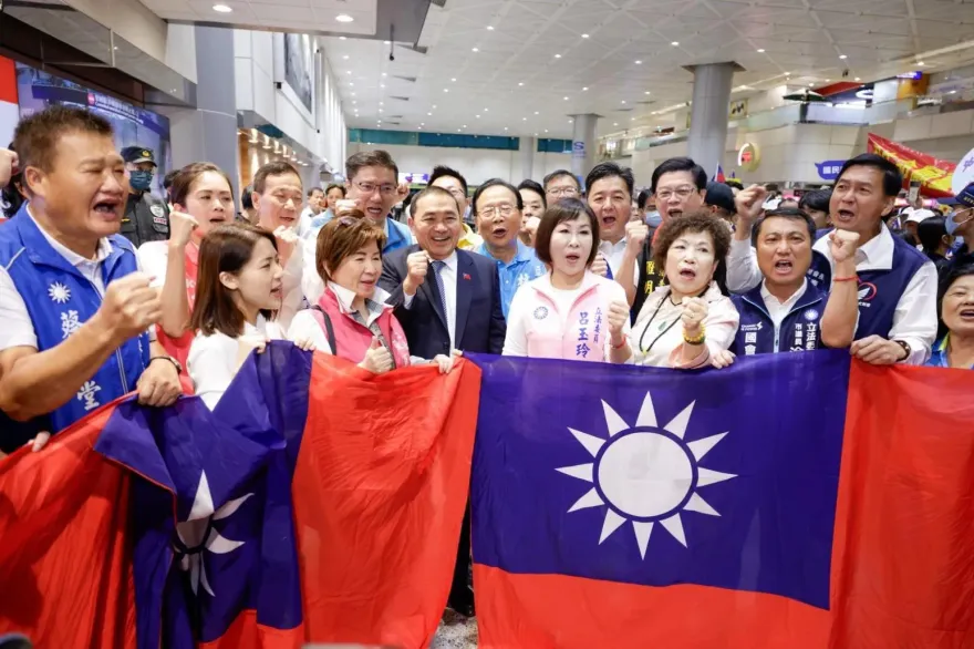 影/獨家！侯友宜大秀外交實力　夏立言：其他候選人去華府見過幾個人？