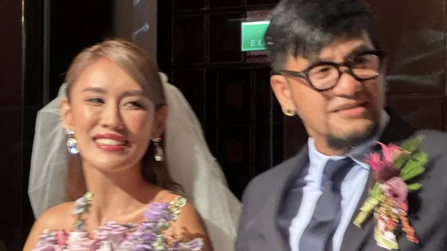 張震嶽補辦婚禮！老婆竟是A-Lin表妹　周華健、蘇慧倫等大咖都來了