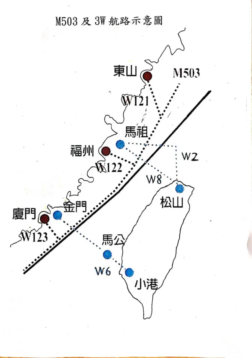 恐更接近海峽中線！大陸民航局宣布：M503航路2月起取消北向南飛行偏置
