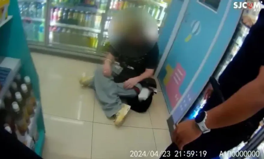 影/英國男模西門町超商偷竊被抓包　正義哥目擊還出手幫逮人
