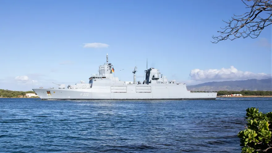首度參加環太平洋演習　歐洲東來的德國符騰堡號巡防艦