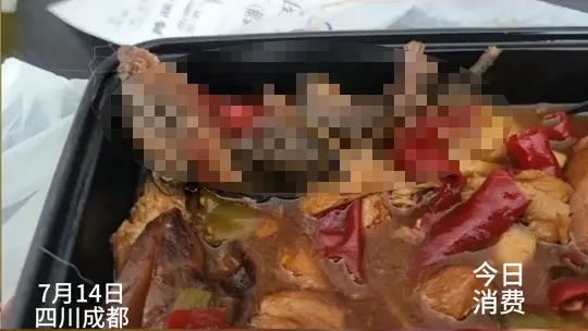 打開外送餐盒驚見「一整隻燉爛老鼠」　他嚇壞：一雙眼睛看著我