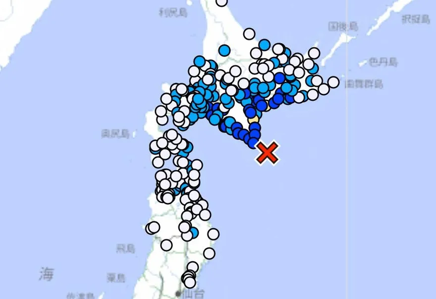 日本北海道20分鐘內連2震　最大規模6.3