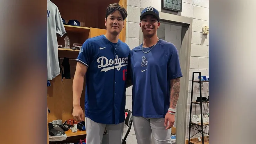 MLB/柯敬賢投打對決大谷翔平　開心合影人生成就解鎖