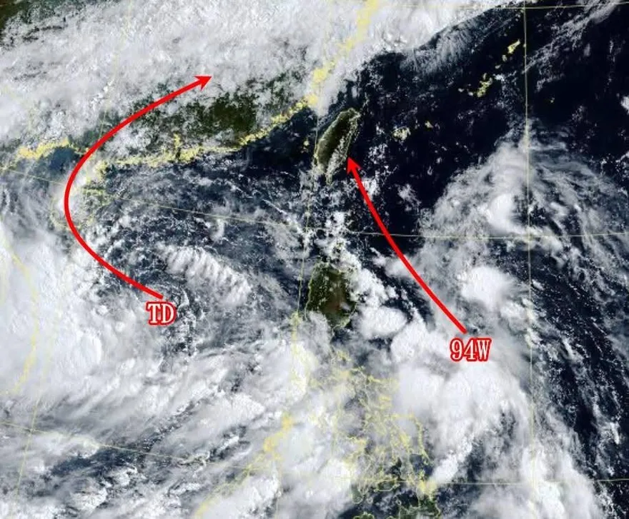 蝴蝶颱風生成＋94W逼近　東半部6/12「嚴防大雨」