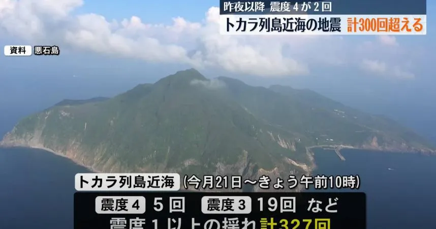 吐噶喇列島三天327震！網憂再現「311式大震前兆」專家說話了