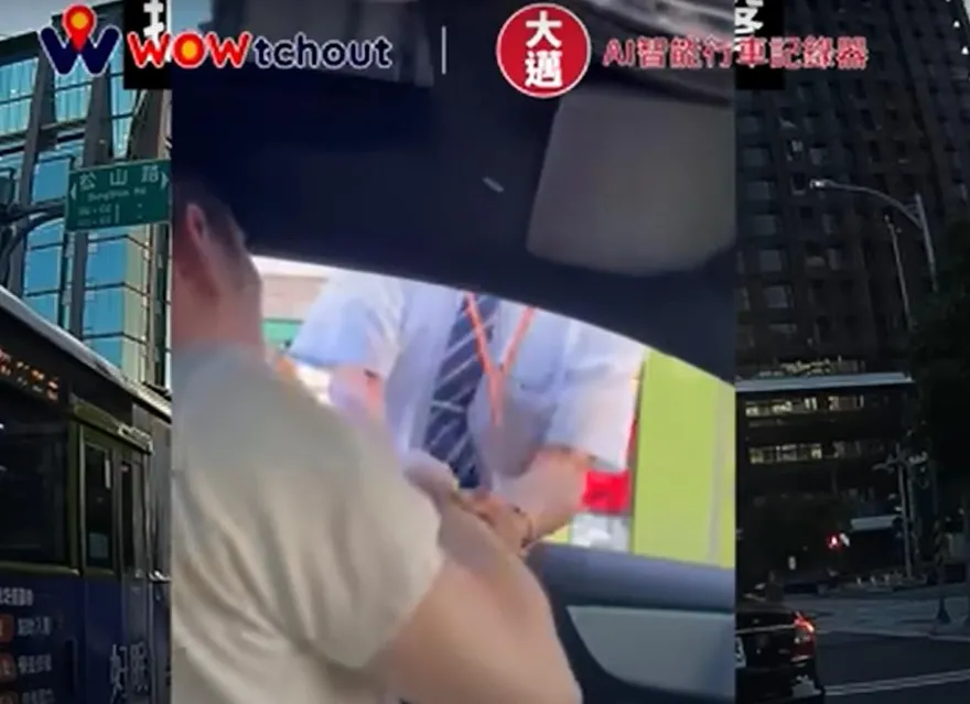 影/真派！疑「慈濟師兄」五分埔商圈攔車打人　身分是老董