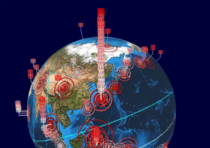 鹿兒島狂震破千次　地震3D圖「衝破天際」如太空電梯