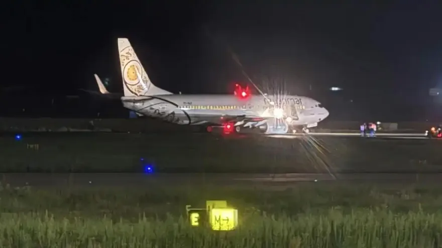 現場曝光！緬甸航空客機降落昆明折斷起落架　跑道一度關閉
