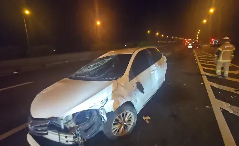 國1北上嚴重車禍　自小客車、廂型車碰撞7人受傷