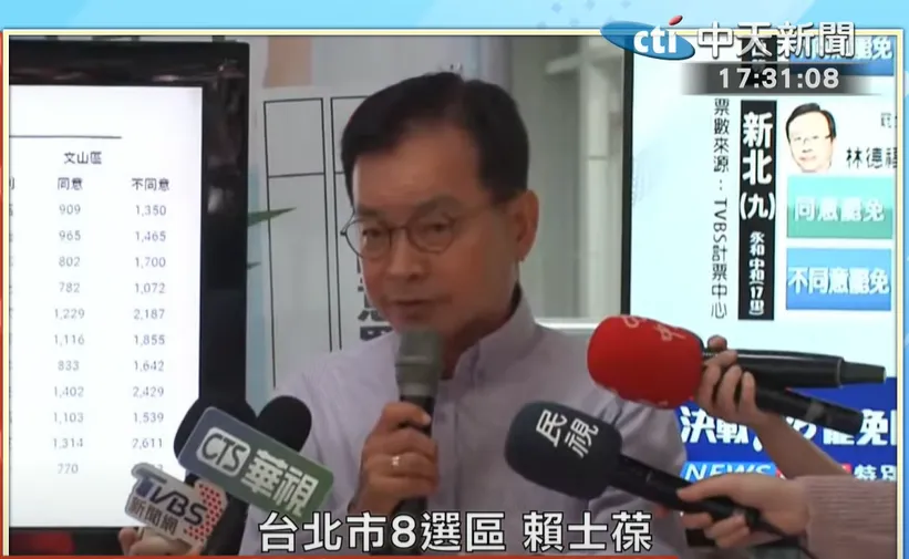 不斷更新/賴士葆喊「過關」曝：曾遭罷團人士帶24公分西瓜刀跟蹤