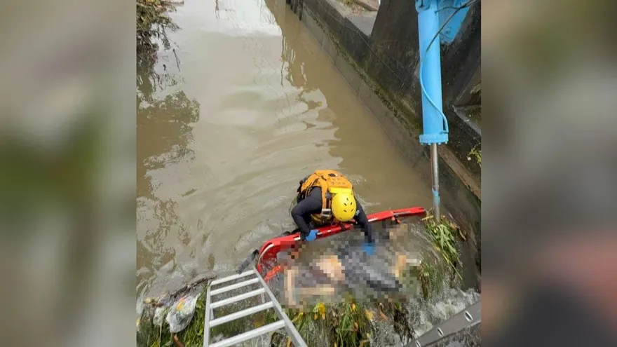 彰化嬤外出不明原因落水！看護驚見她漂浮溝渠水閘旁