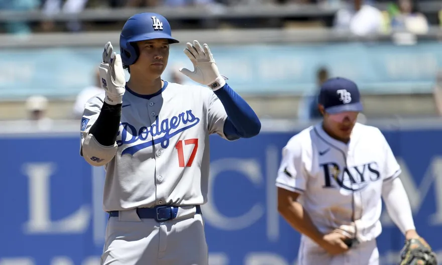 MLB/大谷翔平2安+2盜　聯手貝茲雙盜壘成功