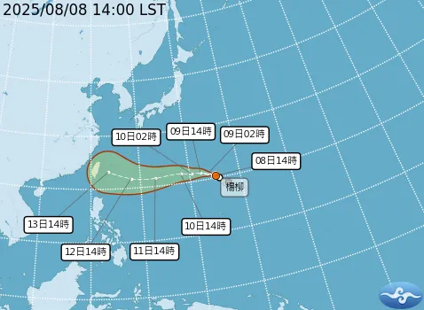 楊柳颱風路徑北修！氣象專家解讀「兩種可能路徑」