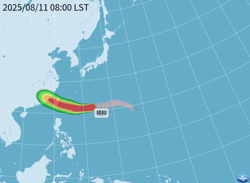 會放颱風假？楊柳逼近台灣　4縣市「暴風侵襲率飆破9成」