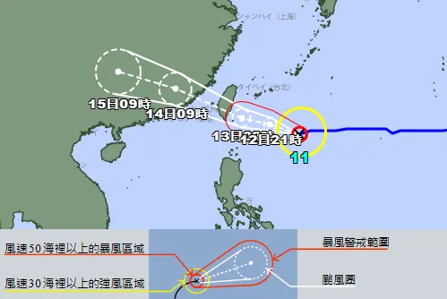 楊柳颱風估台東登陸！　日氣象廳：恐達強颱等級