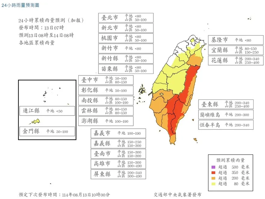 楊柳風雨預測出爐！新北、桃園4縣市「下午停班課」達標
