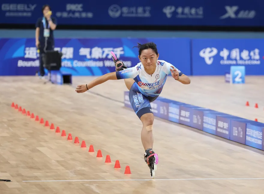 成都世運/天才少女！21歲劉巧兮滑輪力克地主摘金