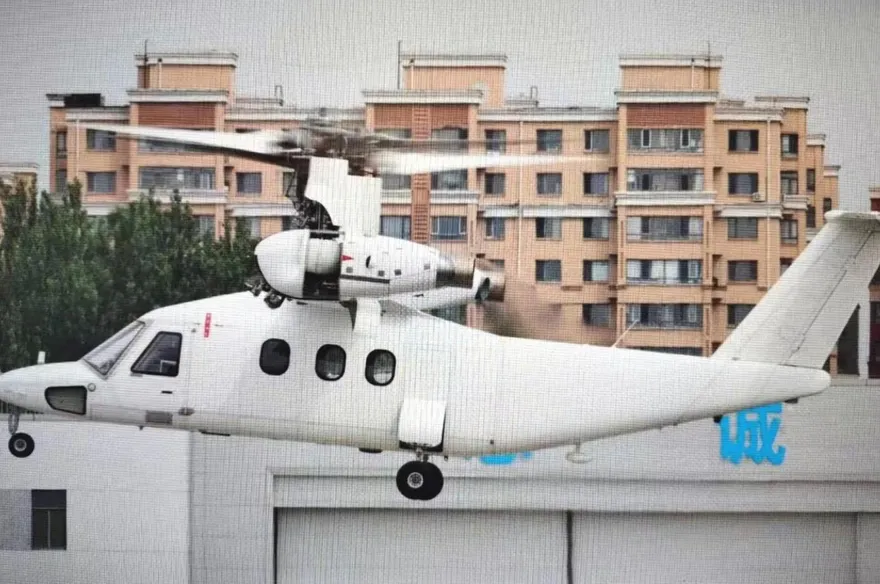 劍指南海島礁？陸首款載人傾轉旋翼機試飛　具垂直起降能力