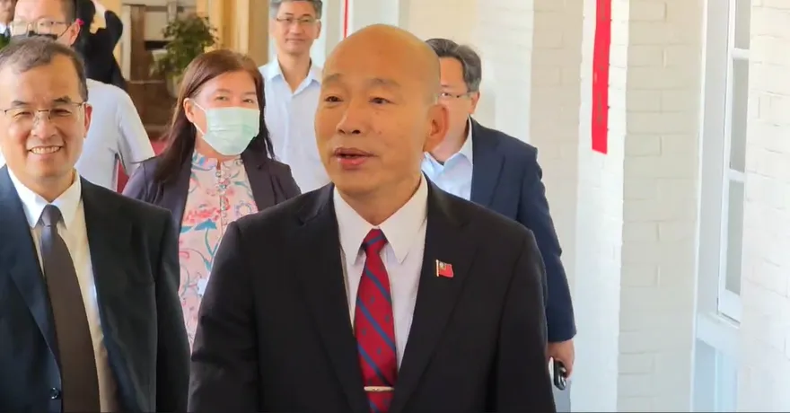 影/國民黨主席支持誰？韓國瑜秒回４字