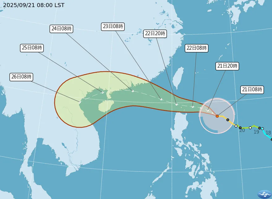 樺加沙最快今晚發陸警　明起3天風雨最猛「下到發紫」
