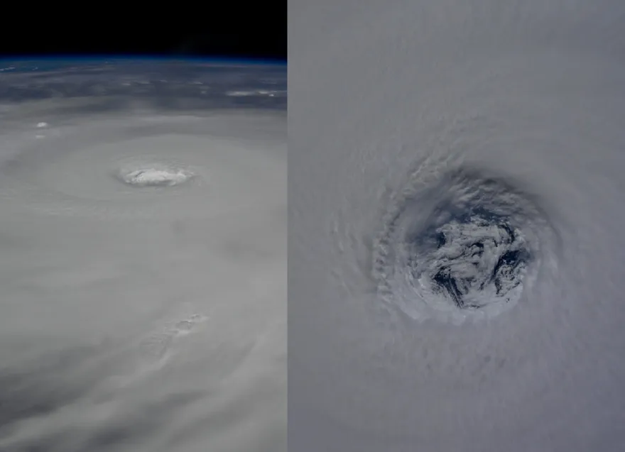 震撼！太空直擊樺加沙「巨大颱風眼」　太空人：擔心地面情況