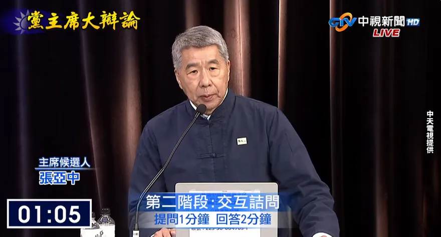 國民黨主席大辯論/張亞中槓羅智強：你適合立委　我適合主席