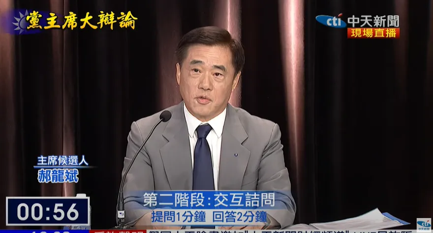 國民黨主席大辯論/郝龍斌宣誓不選總統、立委　張亞中：虛假！