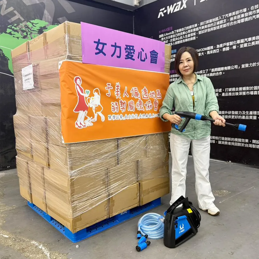 于美人出手了！送112台高壓清洗機　花蓮議員感動哽咽