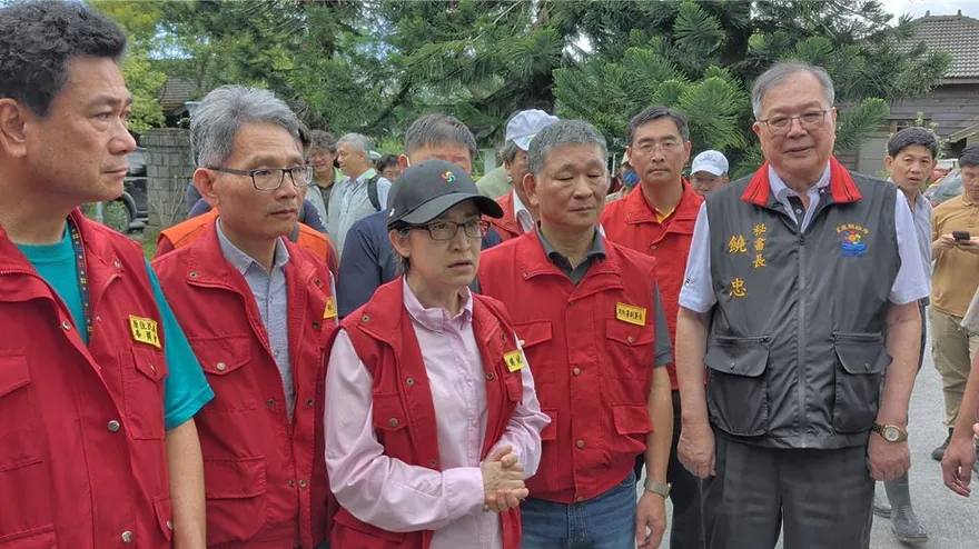 再赴花蓮關心救災　蕭美琴盼助光復鄉站起來