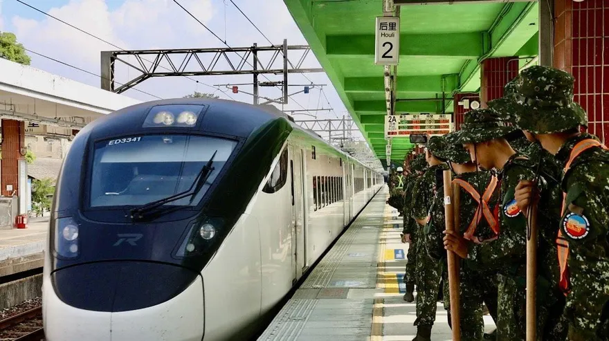 拚光復鄉復原全力以赴　國軍跨區輪替兵力搭列車前進花蓮