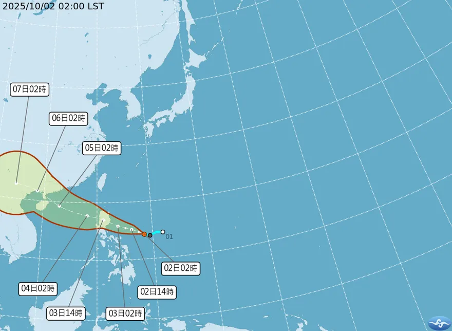 準颱風麥德姆最快今生成　10/3雨彈襲花東屏