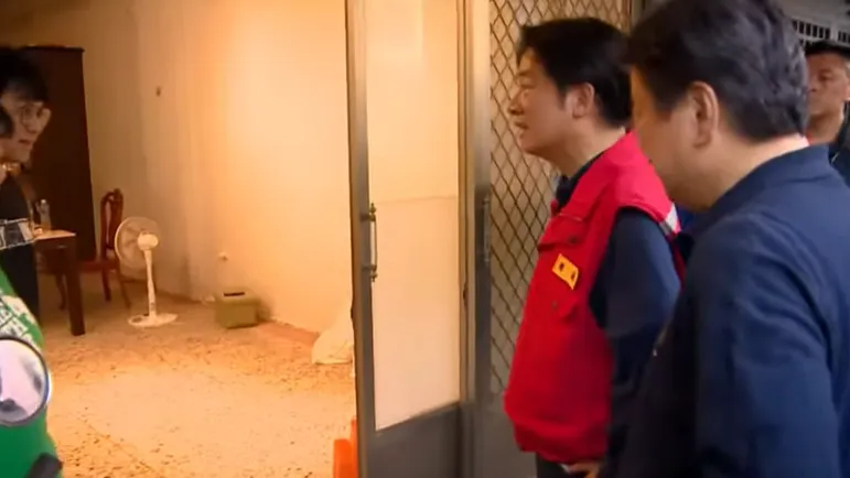 花蓮勘災又失言！見受災戶地板拆掉　賴清德竟說「反而好看」
