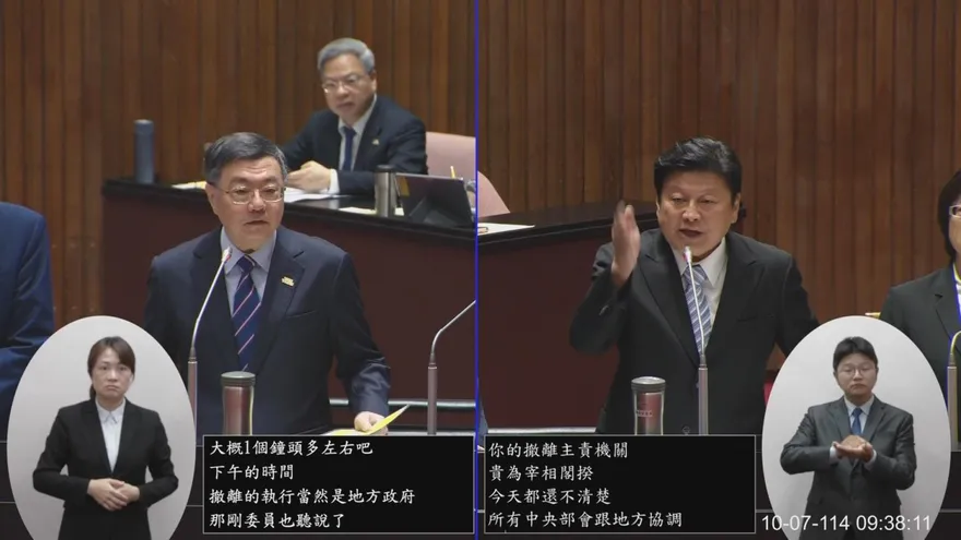 傅崐萁痛斥堰塞湖人禍　卓榮泰竟嗆：你是難過你的政治生命