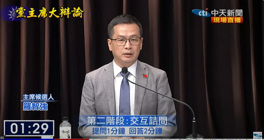 國民黨主席大辯論/鄭麗文問如何拚經濟　羅智強：苦民所苦