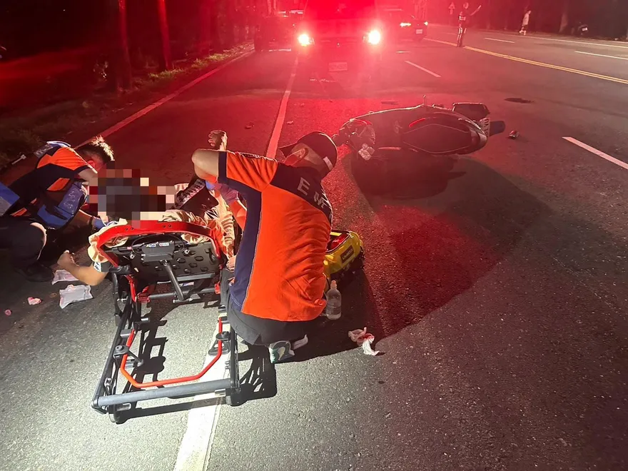 收假不平靜！台南玉井3機車對撞　2歲女童等7人送醫