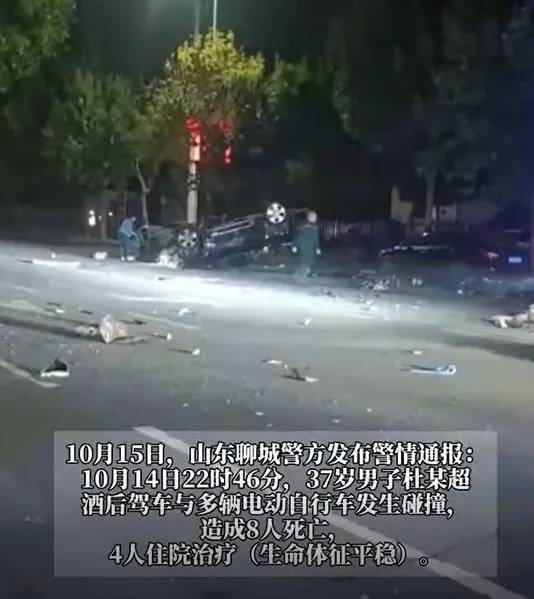 影/慘不忍睹！陸男酒駕失控飛車狂撞　釀8死4傷滿地殘骸