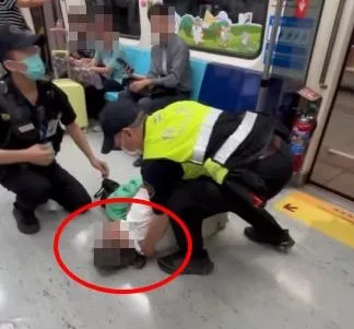 北捷龍山寺站女乘客胸悶倒下！民眾機警通報救援救回一命