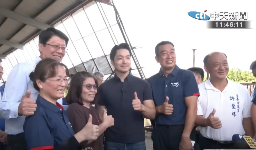 台南變天了？！蔣萬安旋風訪府城　民眾激喊：市長好帥我愛你