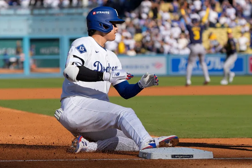 MLB/棒子醒了！大谷翔平首打席三壘打　寫道奇48年來紀錄