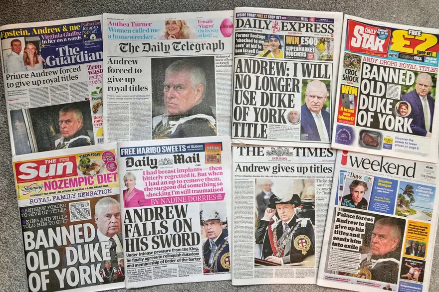 艾普斯坦案纏身！英國安德魯王子宣布放棄約克公爵頭銜