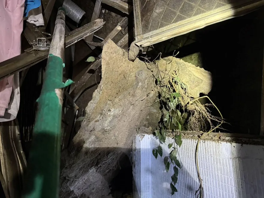 北市文山區土石流崩落灌進民宅　緊急疏散6戶14人