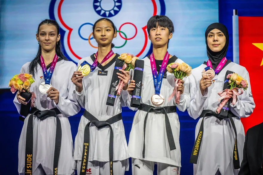 賀！18歲劉侑芸逆轉勝　奪台灣10年來跆拳道世錦賽首金