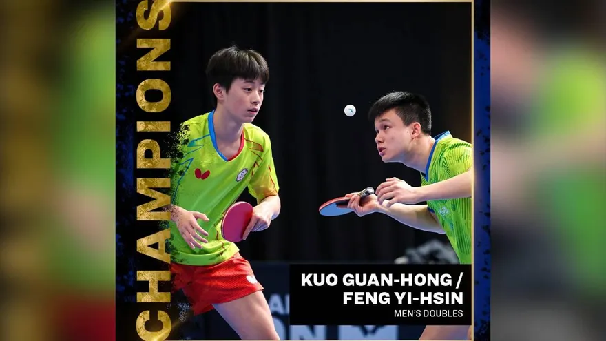 WTT倫敦球星挑戰賽/合拍後首冠！馮翊新、郭冠宏驚奇大逆轉