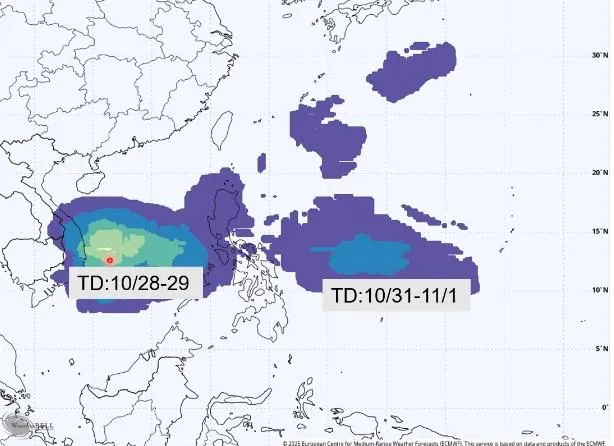 南海熱帶擾動恐成颱！專家揭預估路徑：往越南南邊移動