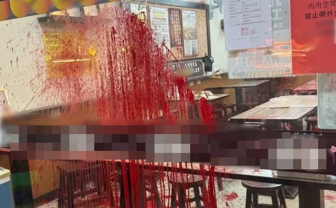 影/當歸鴨名店少東疑欠債　2分店遭潑紅漆恐嚇