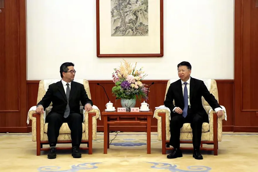 蕭旭岑會見宋濤：兩黨應堅持九二共識、反對台獨強化交流